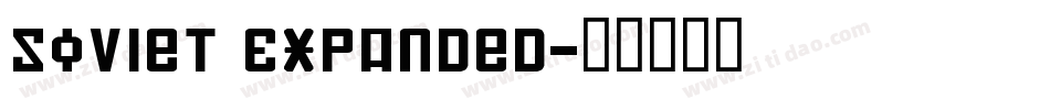 Soviet Expanded字体转换